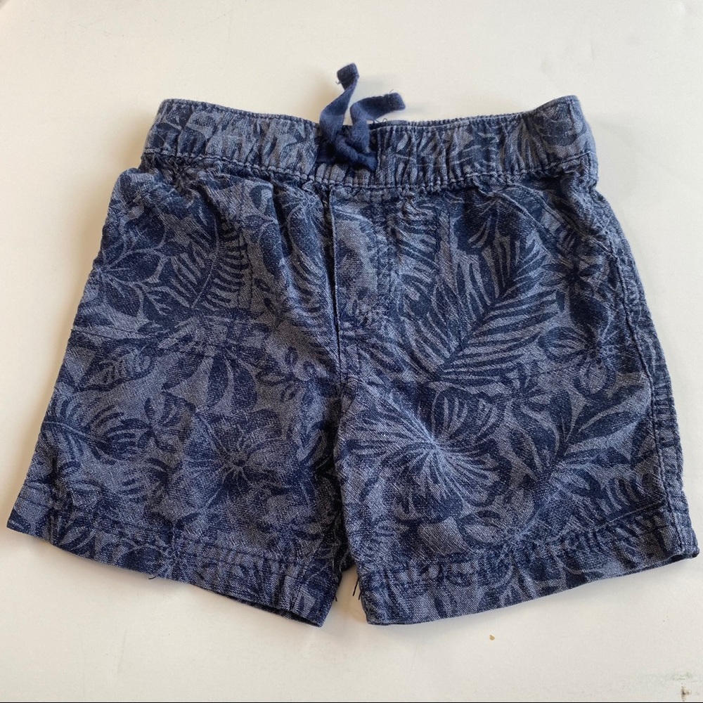 First Impressions Toddler Hawaiian Print Blue Shorts